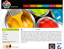 Tablet Screenshot of khodalpaints.com